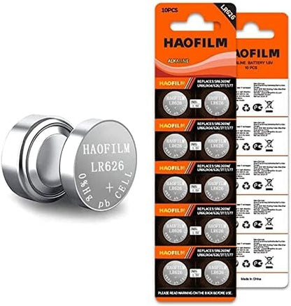 LR626 SR626SW 377 376 LR626 AG4 Premium Alkaline Battery,1.5V round Button Coin Cell Batteries (10 Pack)