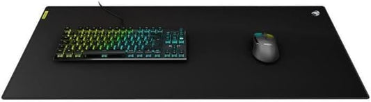 Sense Core Small PC Gaming Mousepad, Non-Slip Rubber Back, Balanced Micro-Weave Cloth Square Surface Mouse Pad, Durable Computer Desk Mat, Small, Black