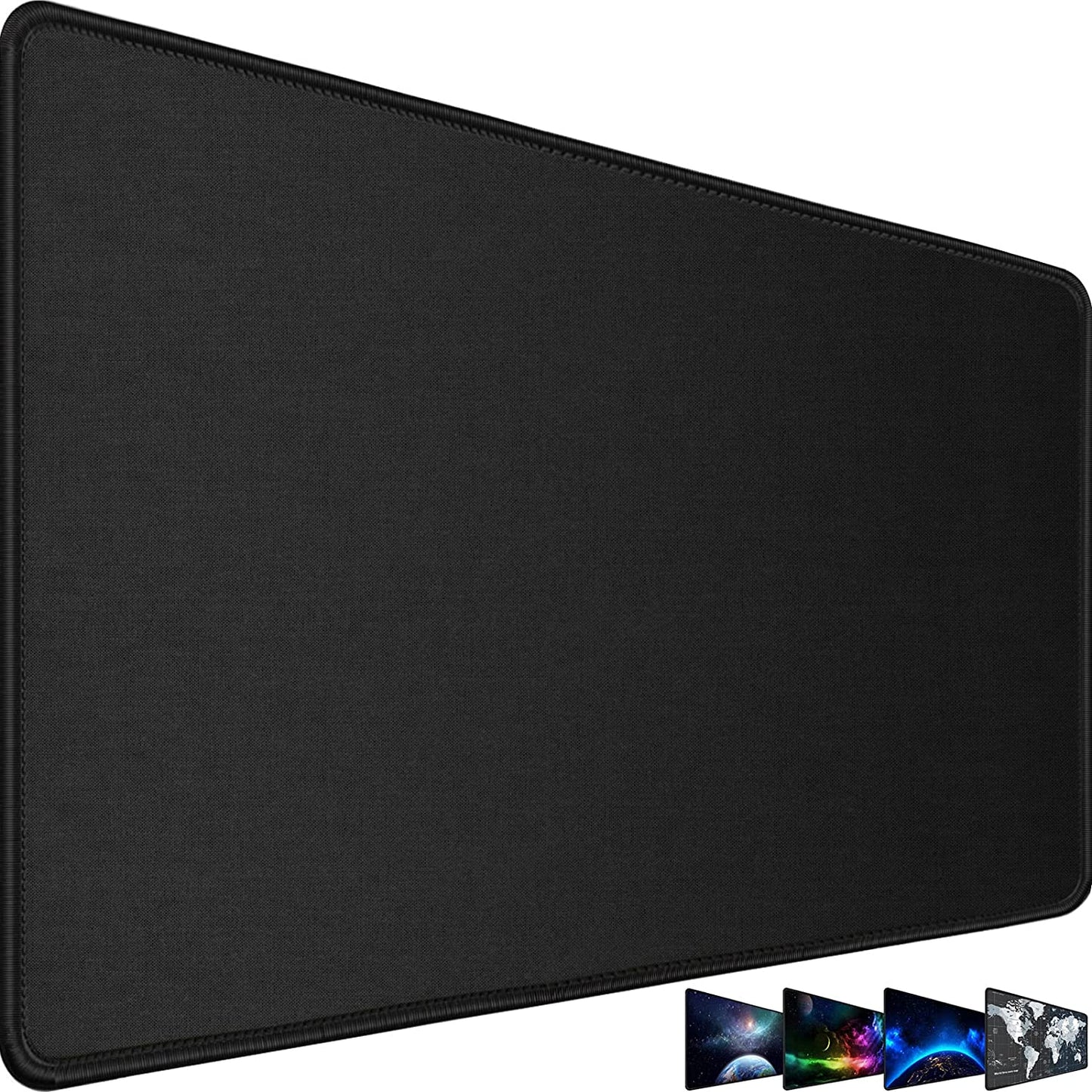 Large Gaming Mouse Pad,Upgrade Durable 31.5"X15.7"X0.12" Large Extended Gaming Mouse Pad with Stitched Edges,Waterproof Non-Slip Base Long XXL Desk Mat for Office Gaming, Black