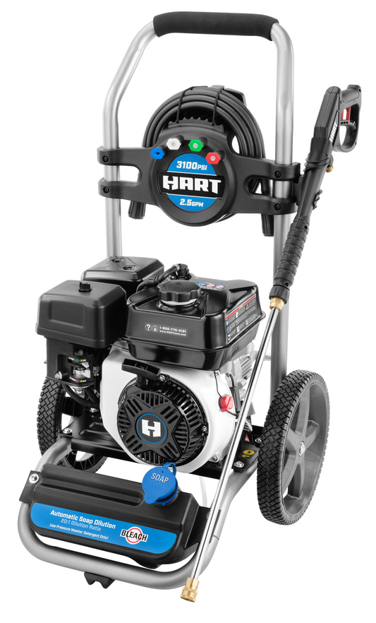 3100 PSI 2.5 GPM 212Cc 4-Cycle OHV Gas Powered Cold Water Pressure Washer