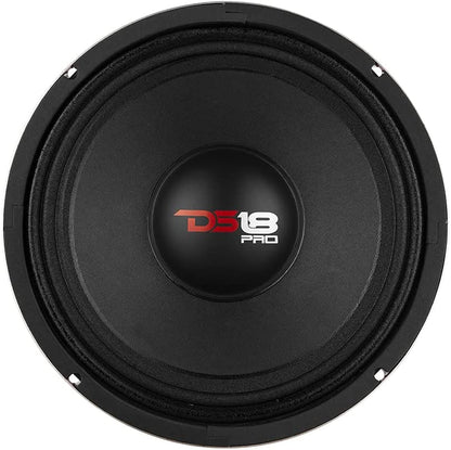 PRO-X10M Loudspeaker - 10", Midrange, Red Steel Basket, 600W Max, 300W RMS, 8 Ohms - Premium Quality Audio Door Speakers for Car or Truck Stereo Sound System (1 Speaker), Classic