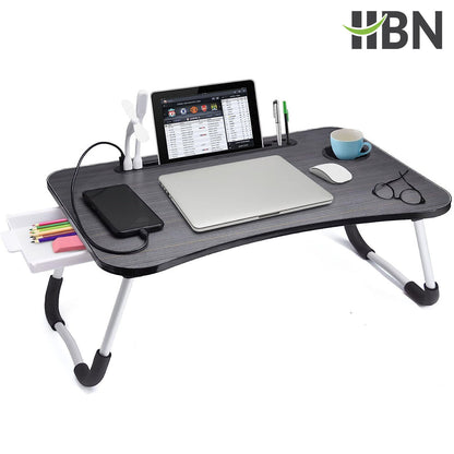 HBN Laptop Desk, Laptop Bed Stand Foldable, Laptop Table Folding Breakfast Tray