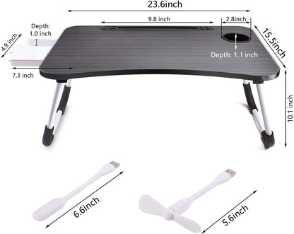 HBN Laptop Desk, Laptop Bed Stand Foldable, Laptop Table Folding Breakfast Tray